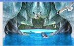 3d立体海景背景墙壁画