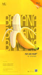 香蕉黄色派对创意排版海报