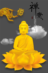 佛手佛像禅意装饰画