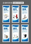 6S 企业文化管理标语展板
