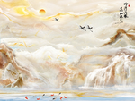 大理石山水