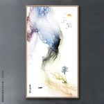 抽象装饰画 水墨画 新中式山水