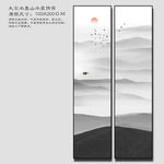 竖条山水二联装饰画