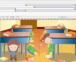学校地震预防动画40秒宣传公益