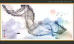水墨水墨画