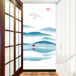 玄关抽象山水