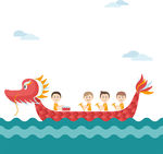 扁平化龙舟场景