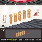 校园楼梯文化墙