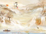 山水大理石山水情