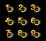 金色周年艺术字