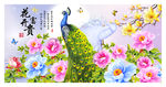 花开富贵孔雀装饰画
