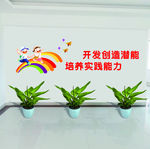 开发创造潜能文化墙