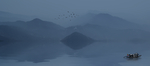 中式水墨山水 山水情 水墨画