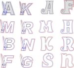 字母钥匙扣