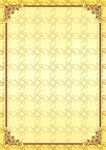 黄金花边 荣誉证书纹