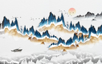新中式背景墙