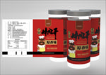 牛肉干包装瓶贴展开平面图