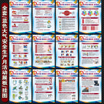 全套2019安全生月展板/挂图
