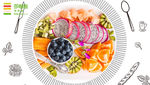 美味早餐健康餐减脂健身餐沙拉