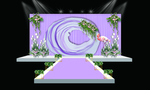 紫色漩涡婚礼背景设计