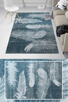 现代时尚抽象羽毛地毯图案设计