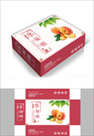 时尚大气蜜桃水果包装箱包装盒礼