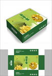 绿色菠萝蜜包装箱包装礼盒设计