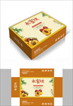 水蜜桃森系包装箱包装礼盒设计