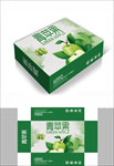 清新苹果简约包装箱包装礼盒设计