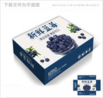 野生蓝莓包装箱包装礼盒设计
