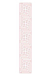 万字回纹花边围板线雕单线精雕图
