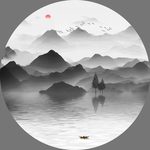山水背景