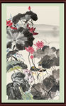 国画荷花