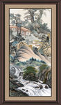 竖幅山水画