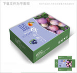 蓝李子包装箱包装礼盒设计