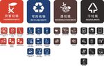 垃圾分类图标 上海生活垃圾图标