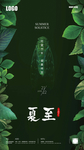 夏至创意节气海报