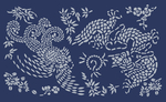 青花 花纹底纹
