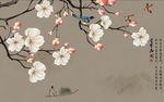 牡丹花鸟图