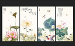 荷花装饰画