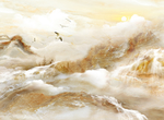 大理石纹石纹山水霞光万道山水
