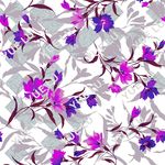 无缝拼接花草图案