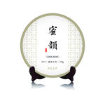 福鼎白茶蜜韵牡丹茶饼包装平面图