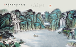 国画水墨山水