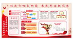 形象墙 宣传栏 文化栏 红色
