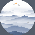 抽象山水画