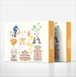 矢量风景包装盒设计