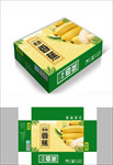 可口水果香蕉包装箱包装礼盒设计