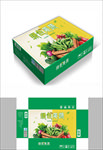 绿色果蔬包装箱包装礼盒设计