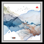 意境 TIF分层 抽象线条画